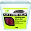 Country Rat & Mouse Killer Brodifacoum Block Bait - 4kg -Machine Shop 2001 5011