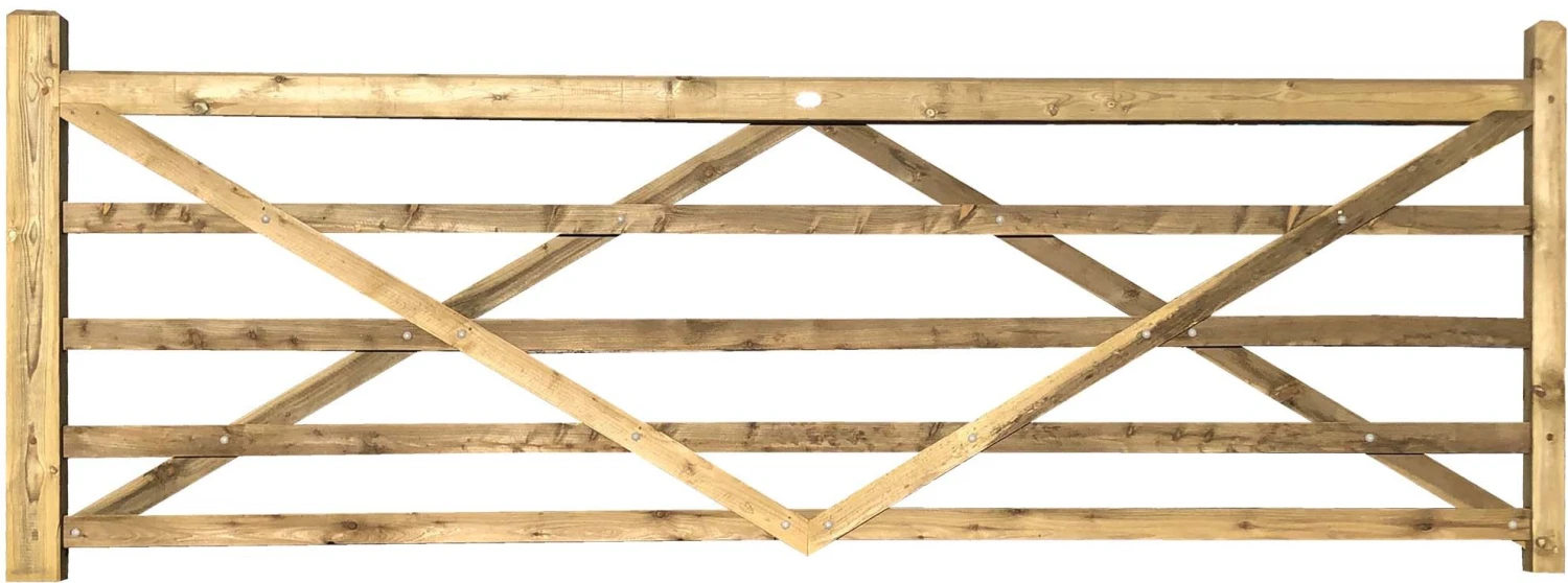 Bata 5 Spell Wood Field Gate 12' 3 Bata 5 Spell Wood Field Gate 12'