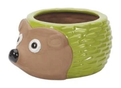 Apta Glazed Hedgehog Planter