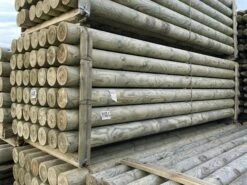 Bata Treated Jump Pole - Machined Round Uc4 - 3.66m X 150mm