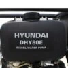Hyundai DHY80E 80mm 3 Electric Start Diesel Water Pump -Machine Shop 7428 14303