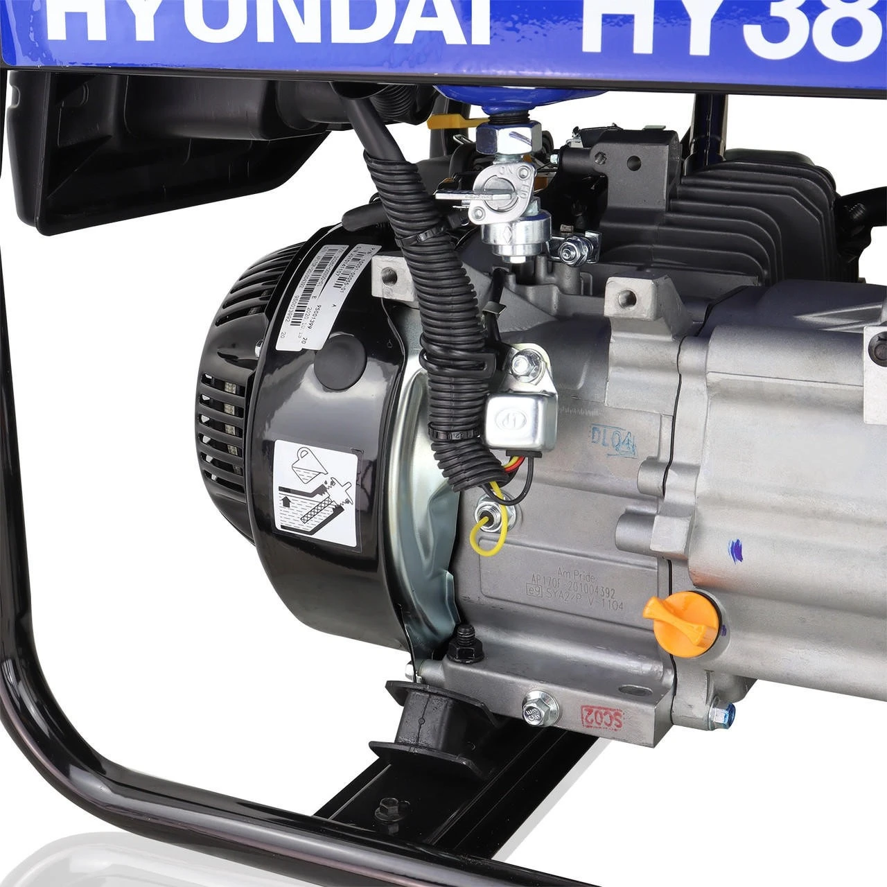 Hyundai HY3800L-2 3.2kW / 4.00kVa* Recoil Start Site Petrol Generator 4 Hyundai HY3800L-2 3.2kW / 4.00kVa* Recoil Start Site Petrol Generator - Image 2
