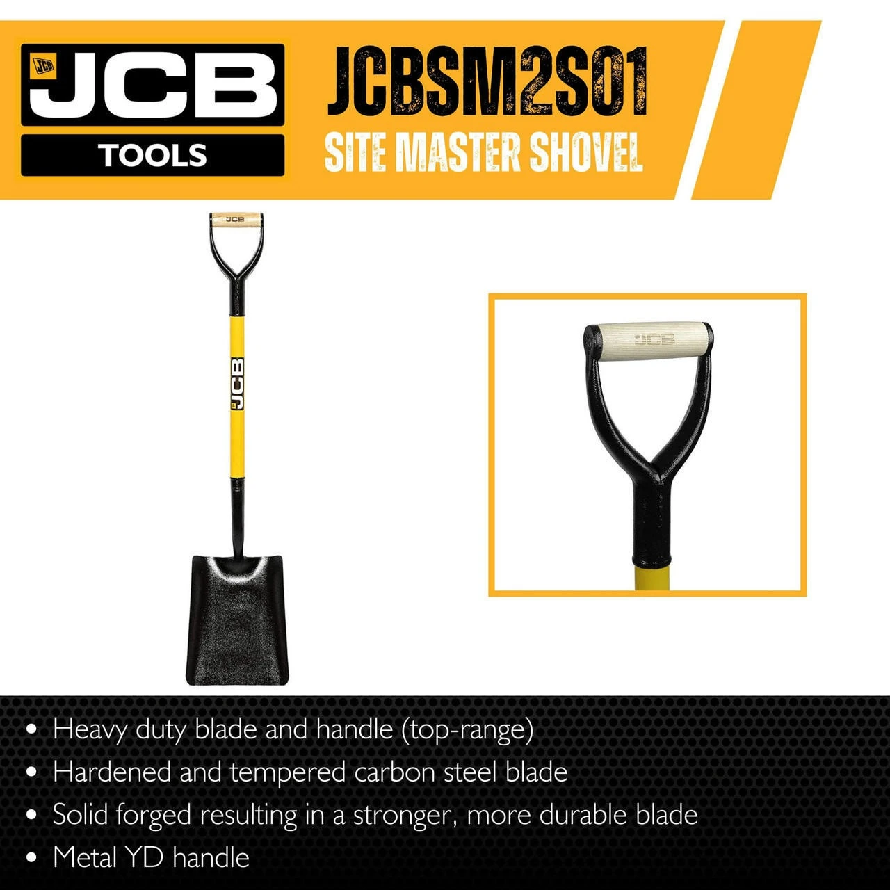 JCB Professional Square Mouth Site Master Shovel | JCBSM2S01 3 JCB Professional Square Mouth Site Master Shovel | JCBSM2S01