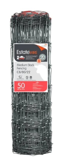 Estate Wire Galvanised C8/80/15 - 50m